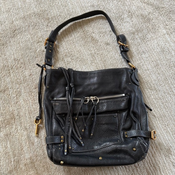 Chloé Black Leather Paddington Padlock Shoulder Bag Tote Vintage Y2K - Picture 8 of 16